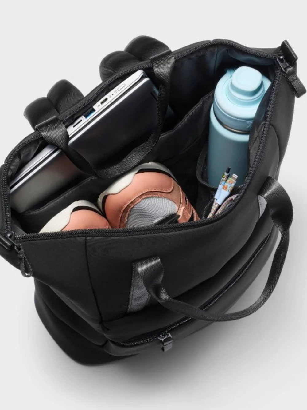 NWT All In Motion Faux Neoprene Tote Backpack